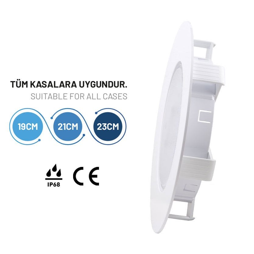 Havuz Led Ampul Takımı RGB Kendinden Dönen (2 Kablolu) 44 W