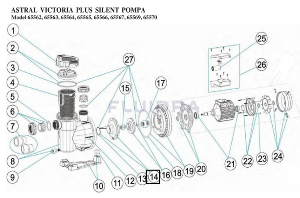 Astral Victoria Plus Silent 1-2 Hp Pompa Difüzörü