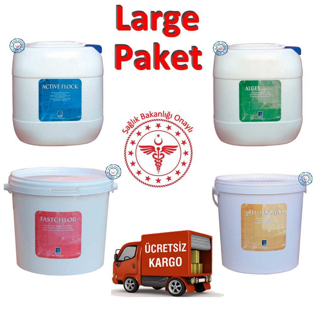 Havuz Kimyasalları Seti, Dörtlü Large Paket