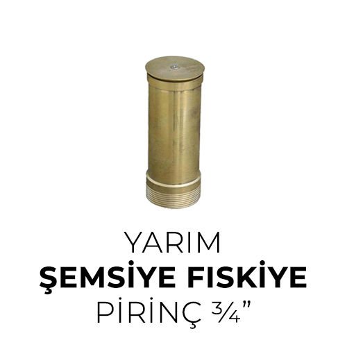 Yarım Şemsiye Fıskiye Pirinç  ¾”