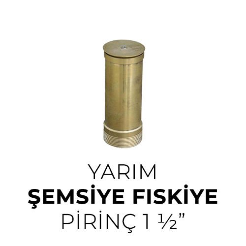 Yarım Şemsiye Fıskiye Pirinç 1 ½”