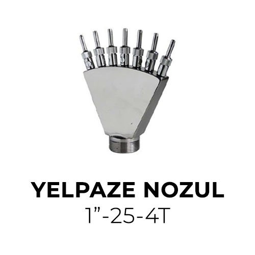 Yelpaze Nozul Paslanmaz Çelik 1”-25-4T