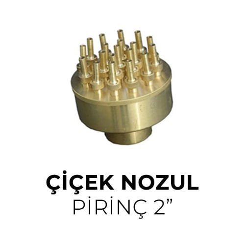 Çiçek Nozul Pirinç - 2''