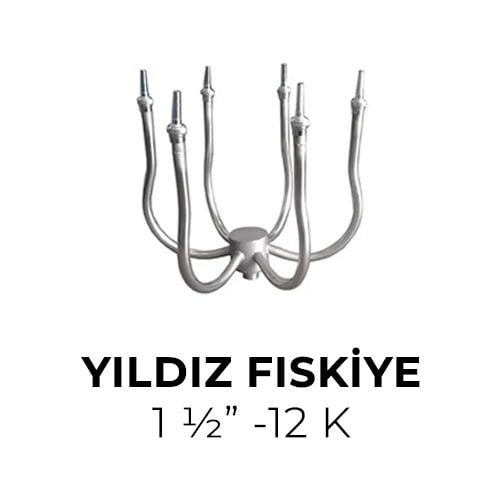 Yıldız Fıskiye Paslanmaz Çelik - 1 ½”