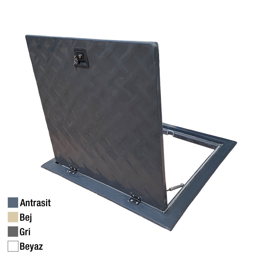 80x80 Havuz Makine Dairesi Kapağı Antrasit
