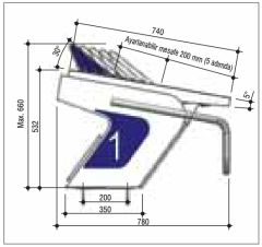 Topuk Ayarlı Atlama Platformu. Yükseklik: 400 mm