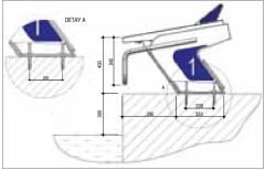 Topuk Ayarlı Atlama Platformu. Yükseklik: 400 mm