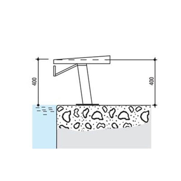 Sabit Atlama Platformu P.Ç.  H=400 mm