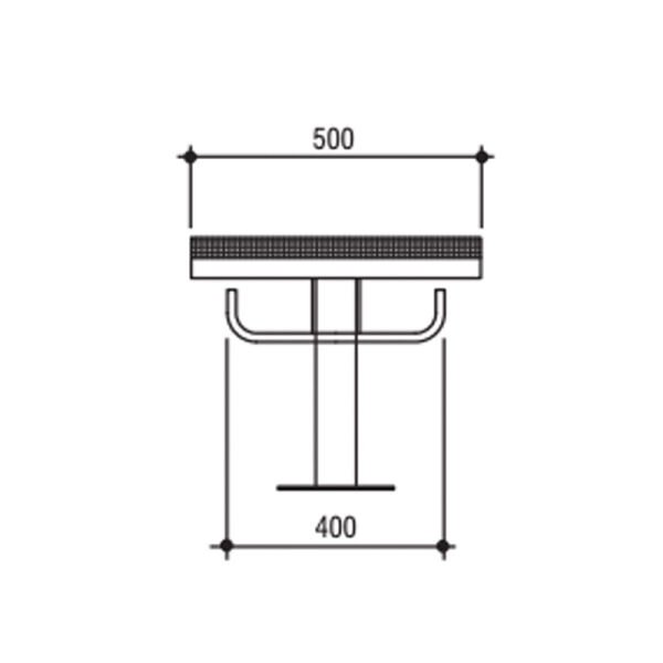 Sabit Atlama Platformu P.Ç.  H=400 mm