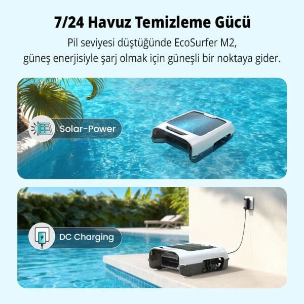 Aiper EcoSurfer M2 Havuz Yüzey Temizlik Robotu