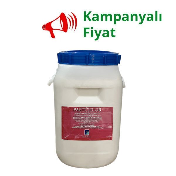 Fastchlor 25 kg - % 56 Stabilizatörlü Diklör Granüllü Toz Klor