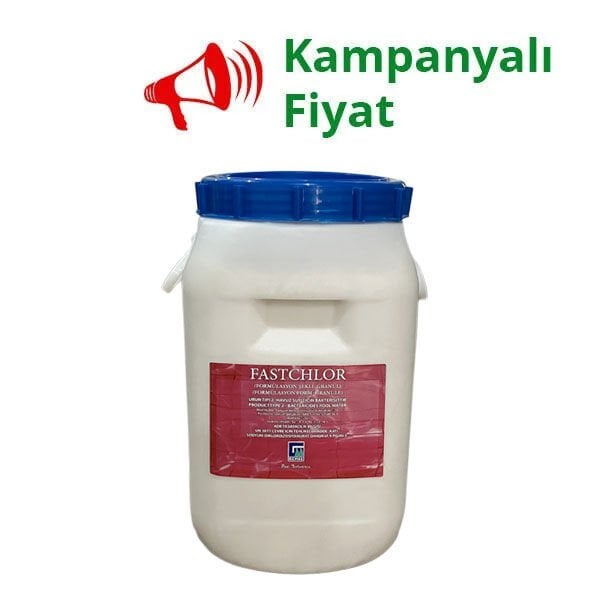 Fastchlor 25 kg - % 56 Stabilizatörlü Diklör Granüllü Toz Klor