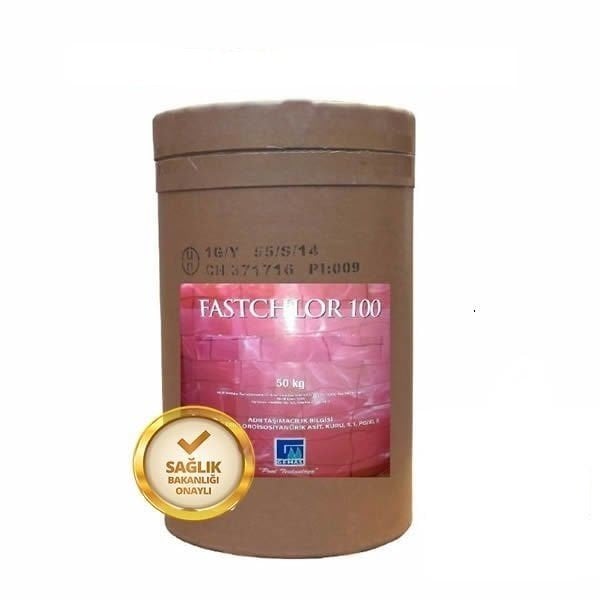 Fastchlor 100 - 50 kg - % 90 Stabilize Triklor Granüllü  Toz Klor