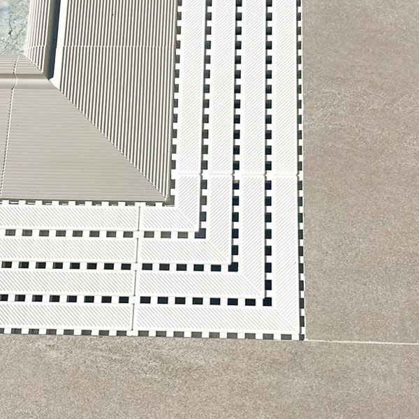 20 cm - Blok Serisi Havuz Kenar Izgarası - 10 Metre