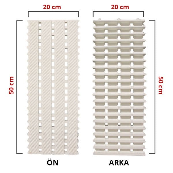 20 cm - Blok Serisi Havuz Kenar Izgarası