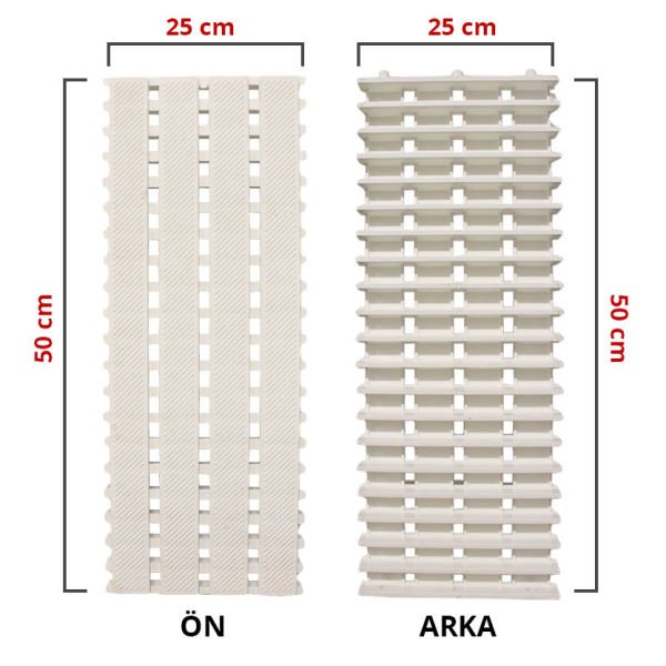 25 cm - Blok Serisi Havuz Kenar Izgarası
