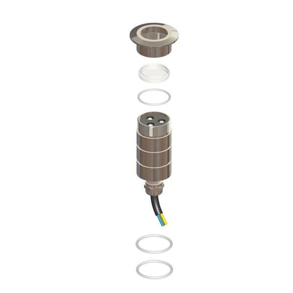 Microchrome RGB Merkezi entg. 3 Led 4W 12V AC/DC SS 304