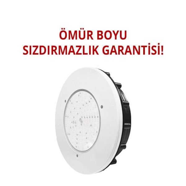 İnci Serisi Beton Havuz Lambası - Beyaz Çerçeve