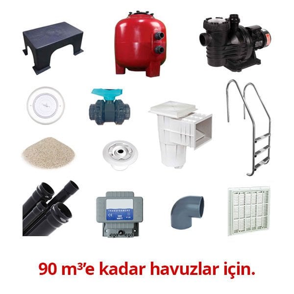 Atlaspool Skimmerlı Havuz Yapım Seti 90 m3'e Kadar