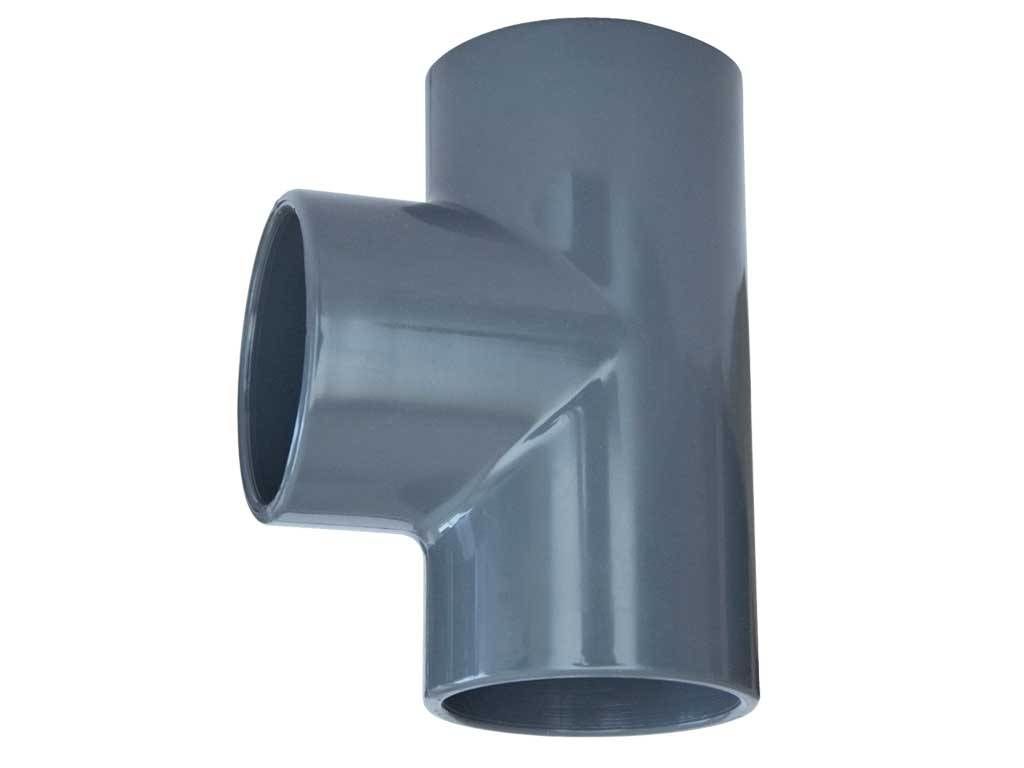 PVC Inegal Te Ø90 - Ø75 mm