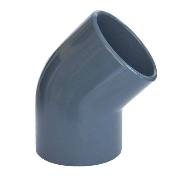 PVC Açık Dirsek 45°