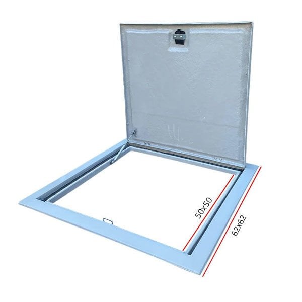 50x50 Havuz Makine Dairesi Kapağı Gri
