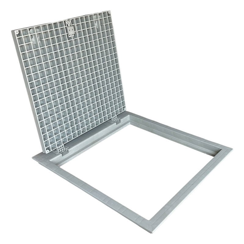 80x80 Kompozit Havuz Makine Dairesi Kapağı Gri