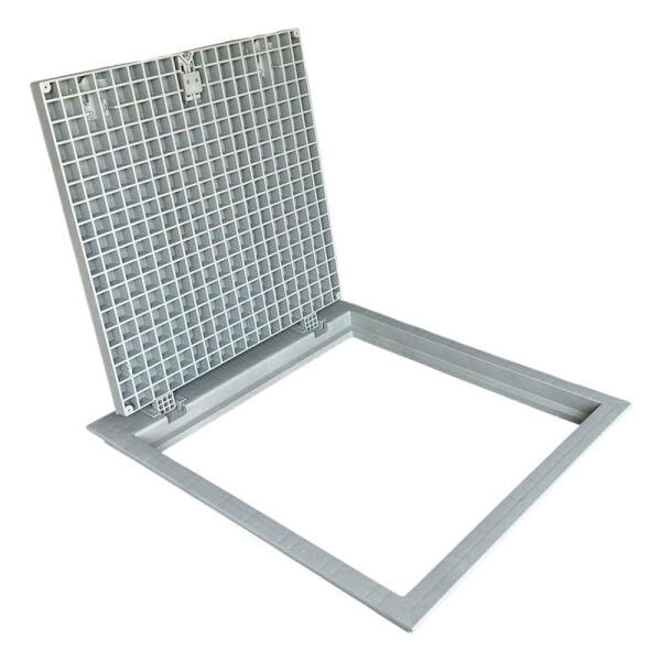55x55 Kompozit Havuz Makine Dairesi Kapağı Gri