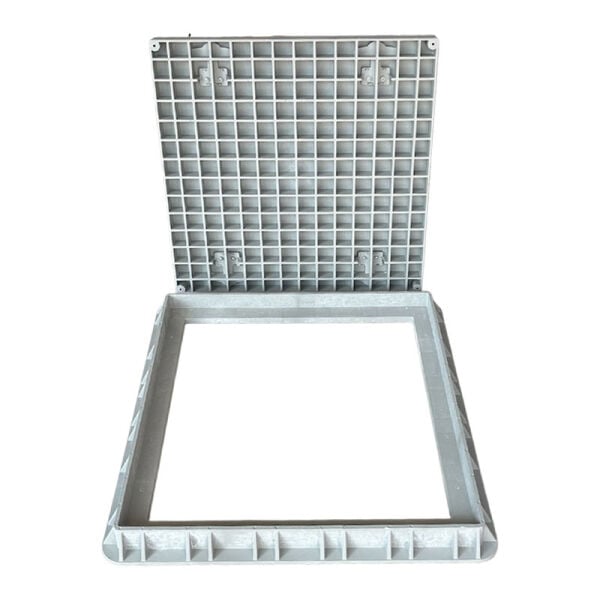60x60 Kompozit Havuz Makine Dairesi Kapağı Gri