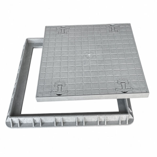 60x60 Kompozit Havuz Makine Dairesi Kapağı Gri