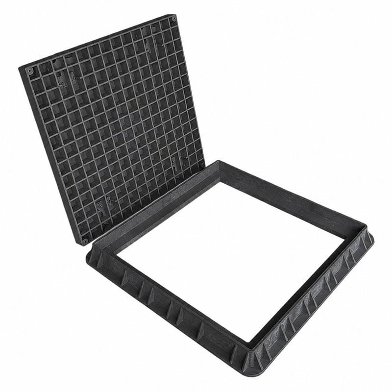 60x60 Kompozit Havuz Makine Dairesi Kapağı Antrasit