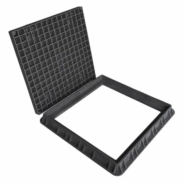 60x60 Kompozit Havuz Makine Dairesi Kapağı Antrasit