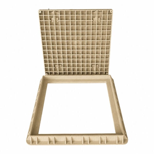 60x60 Kompozit Havuz Makine Dairesi Kapağı Bej