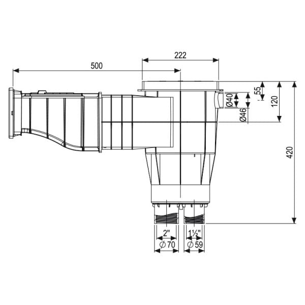 Yüksek Seviye Geniş Ağız Liner Skimmer