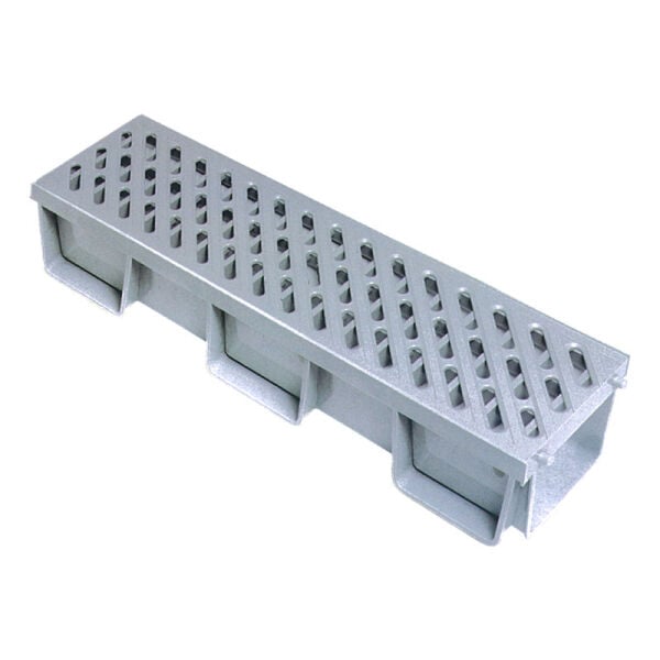 Oluklu Kanal Izgarası Komple 13 cm (Düz Oluklu)