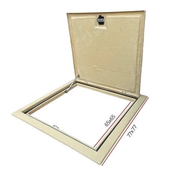 65x65 Havuz Makine Dairesi Kapağı Bej