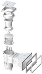 Lüks Geniş Ağızlı Kare Kapak Skımmer