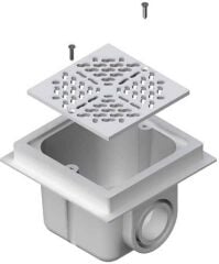 Kare Dip Süzgeci Ø 63 mm - Yapıştırmalı