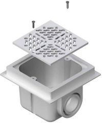 Kare Dip Süzgeci  Ø 75 mm - Yapıştırmalı