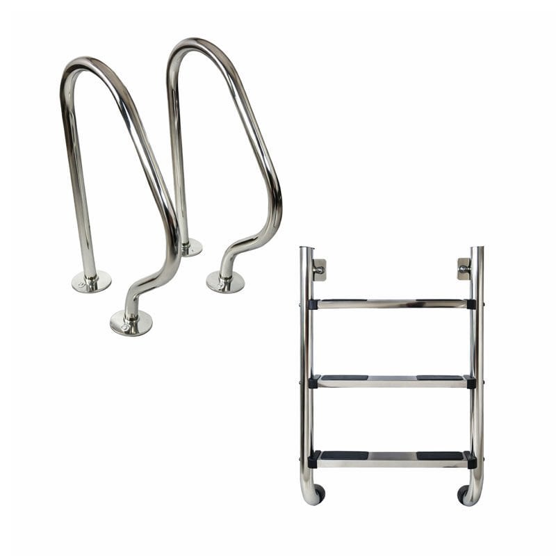 3 Basamaklı Havuz Merdiveni Two Part Seri 304 Model