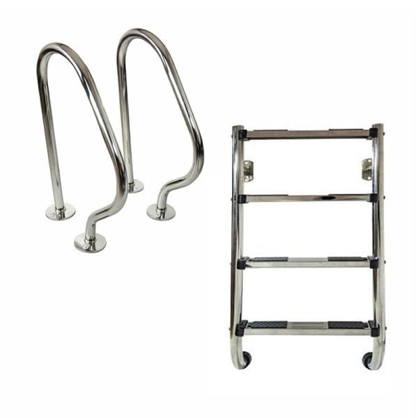 4 Basamaklı Havuz Merdiveni Two Part Seri 304 Model