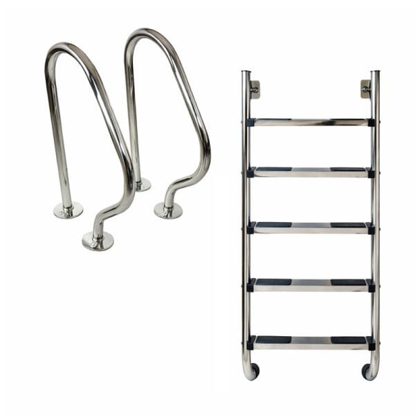 5 Basamaklı Havuz Merdiveni Two Part Seri 304 Model