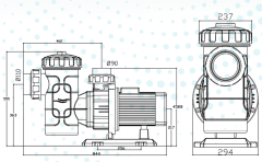 5,50 Hp Storm Model Ön Filtreli Pompa (Trifaze)