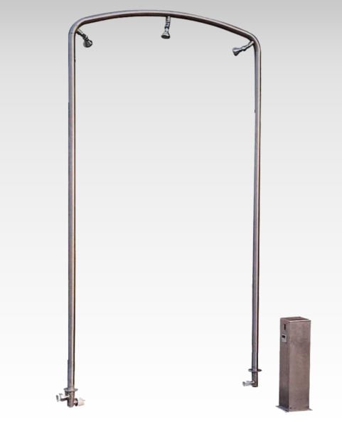 Havuz Duş Kabini 3 Duş Başlıklı 1 Kemerli 304 K