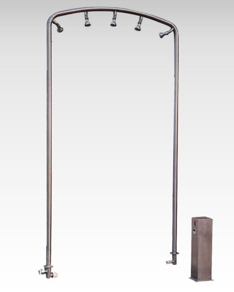 Havuz Duş Kabini 5 Duş Başlıklı 1 Kemerli 304 K