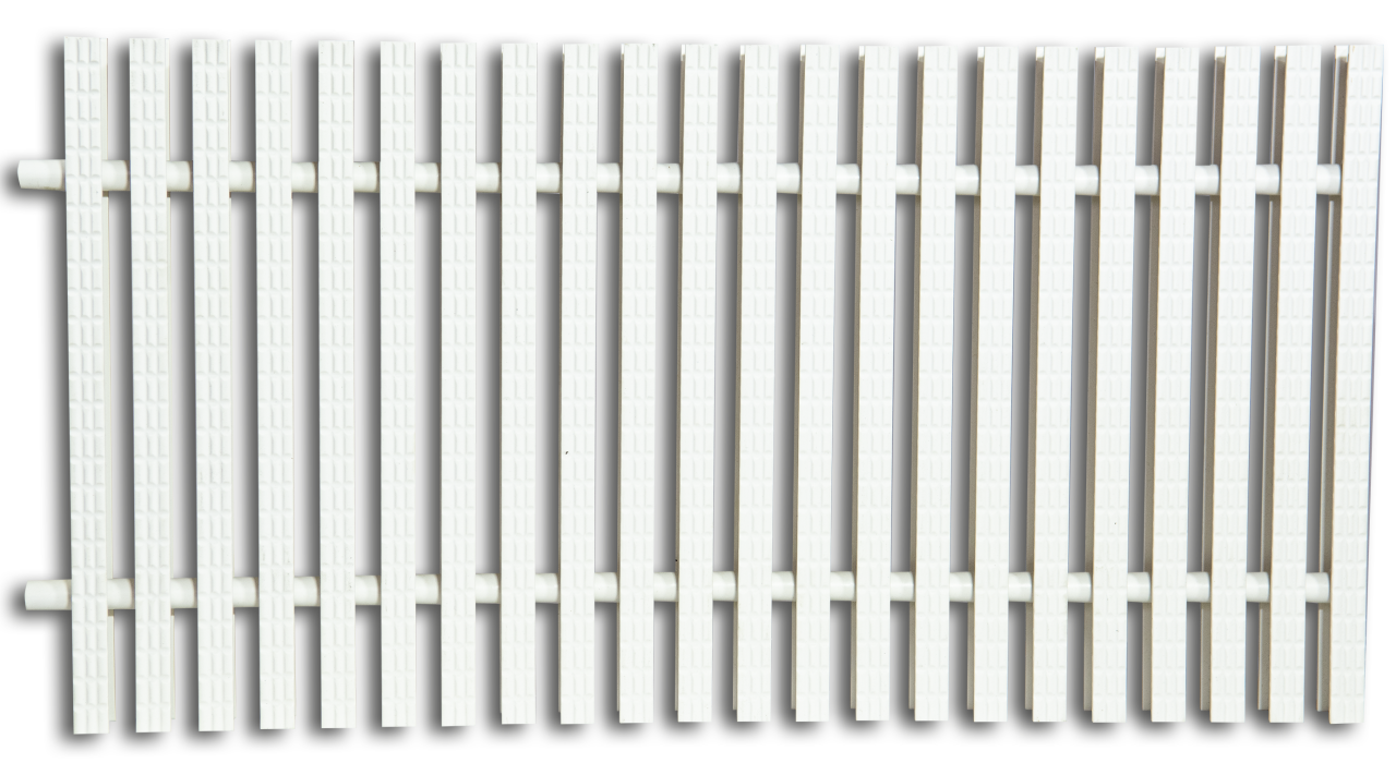 Taşma Izgarası Çift Geçme 25 cm Lux Seri Tek Desen 1 Metre