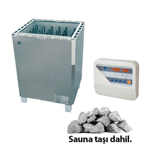 Gemaş SAV Sauna Sobası 20 Kg Dıştan Kumandalı - Paslanmaz Çelik