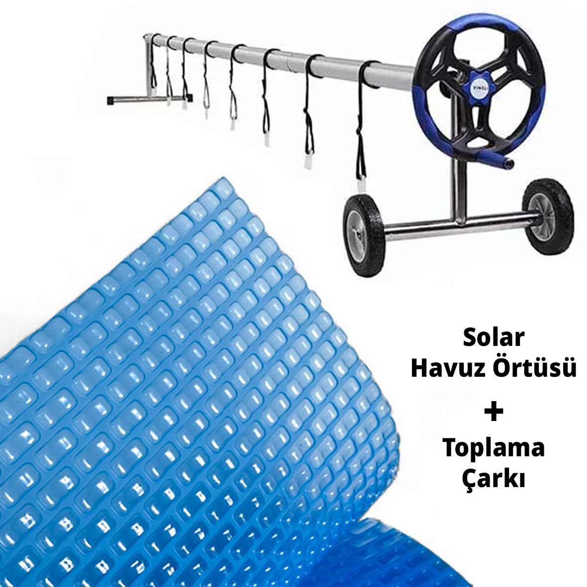 Poolasist Solar Havuz Örtüsü ve Toplama Çarkı Seti