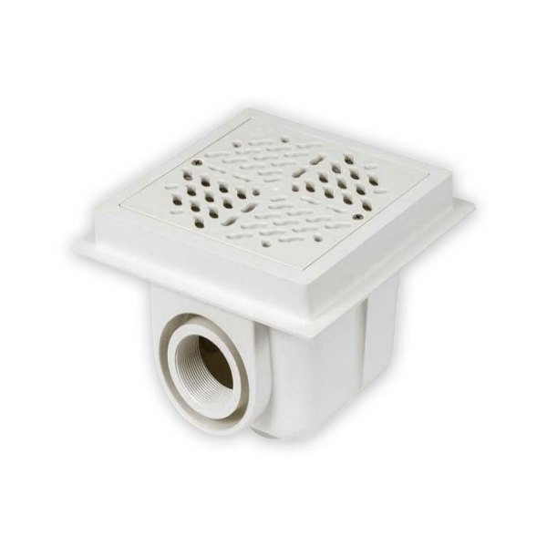 Kare Dip Süzgeci 2'' Dişli, Liner Havuzlar İçin