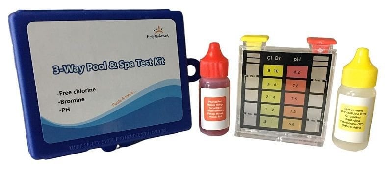 Sıvılı Test Aleti Toplam Klor + pH için 25cc Oto+Phenol Ajanı İle Komple